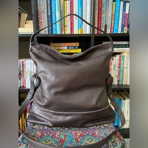 Brunello Cucinelli Hobo Convertible bag in Dark Brown with Monili Beads